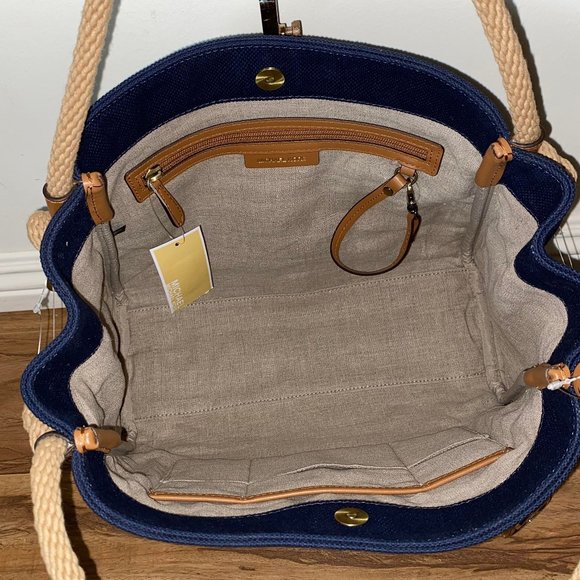 💙Michael Kors Fabric-Canvas Shoulder Purse💙 - Picture 6 of 16